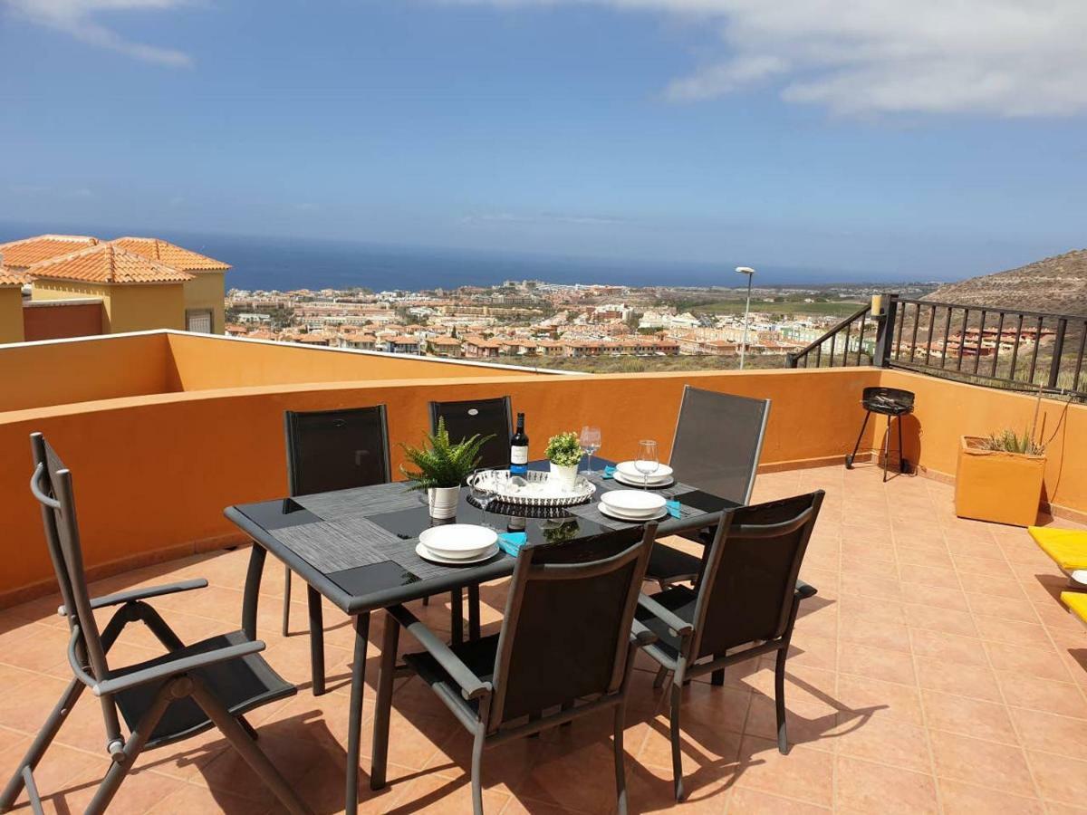 Adeje Villa Roque Del Conde With Private Pool, Terrace With Fantastic Sea Views, Wifi, Garden, Garage מראה חיצוני תמונה